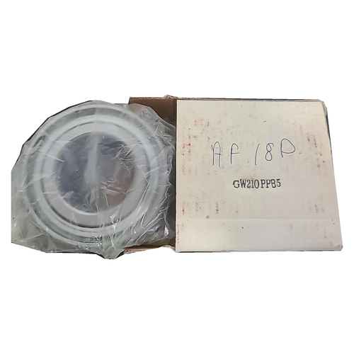 Actual A&L GW210PPB5 bearing and original box on white background