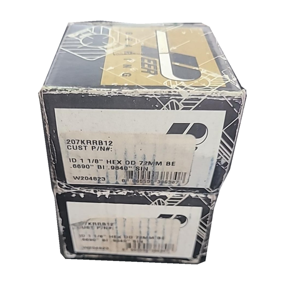 PEER 207KRRB12 — NOS 1-1/8 inch Hex Bore Bearing — China