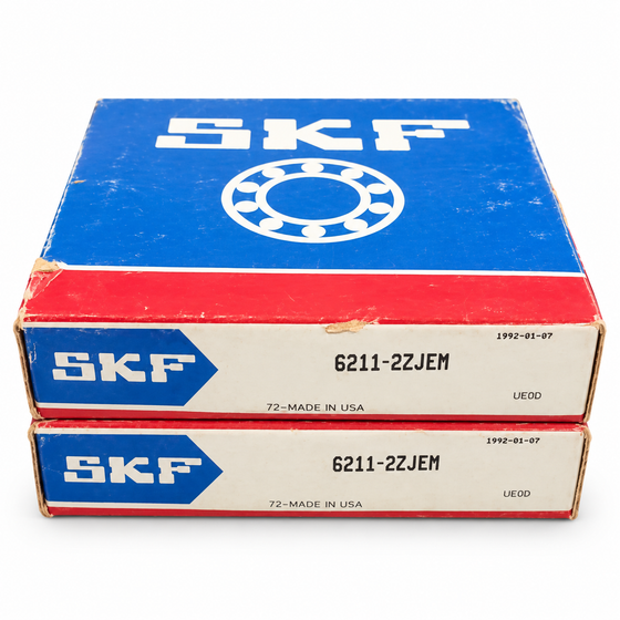 SKF 6211-2ZJEM Deep Groove Ball Bearing - NOS