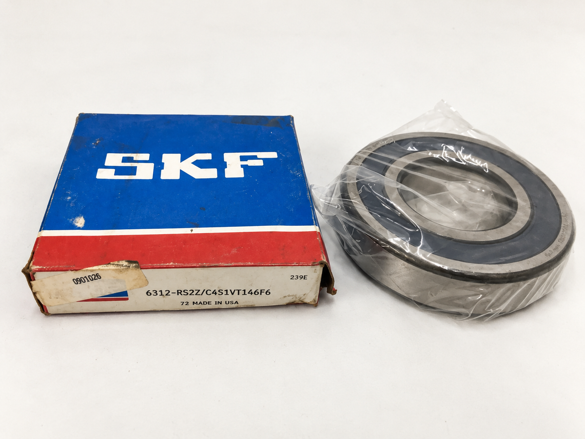 SKF 6312-RS2Z/C4S1VT146F6 Deep Groove Ball Bearing - NOS — product image