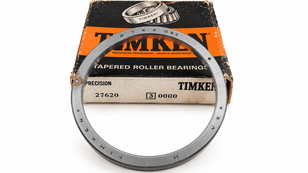 TIMKEN 27620 Precision tapered roller bearing cup NOS Made in USA with original box
