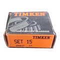 Actual Timken SET15 original box on white background
